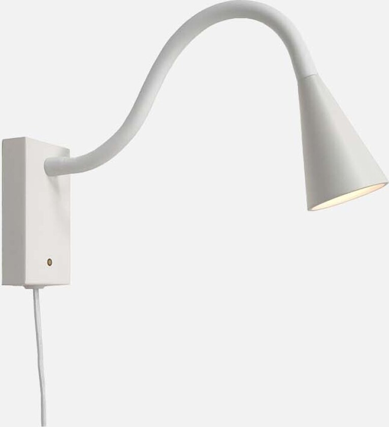 Flex vegglampe - matt hvit