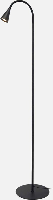 Flex gulvlampe - matt sort