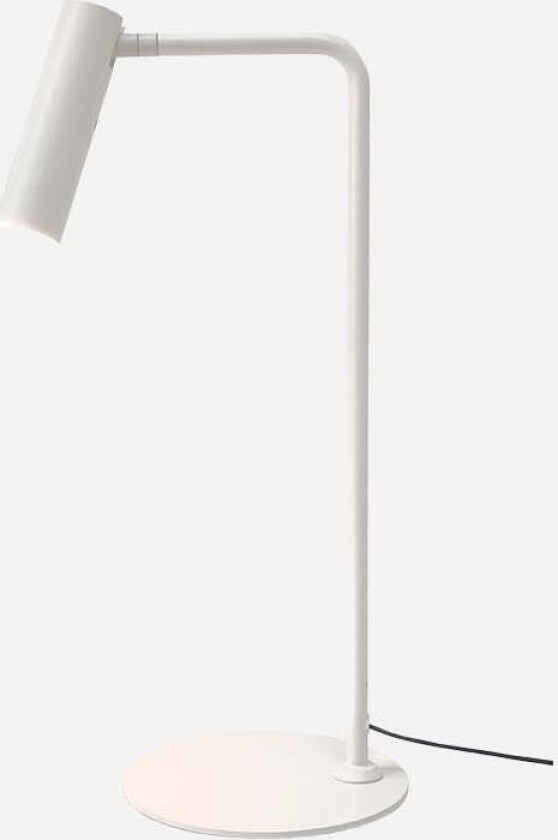 Slim bordlampe - matt hvit