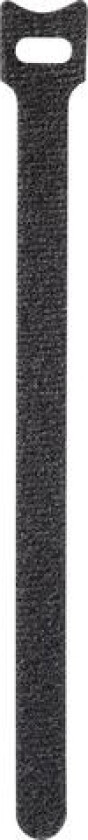 Toolcraft Kl12x280sc, Hook & Loop Cable Tie, Velcro Mappe, Sort, 28 Cm, 12 Mm, 16 Stykker
