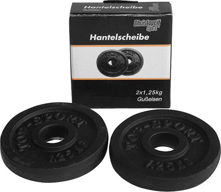 Top Sport Vektskiver (2 stk) - 1,25 kg / 30mm