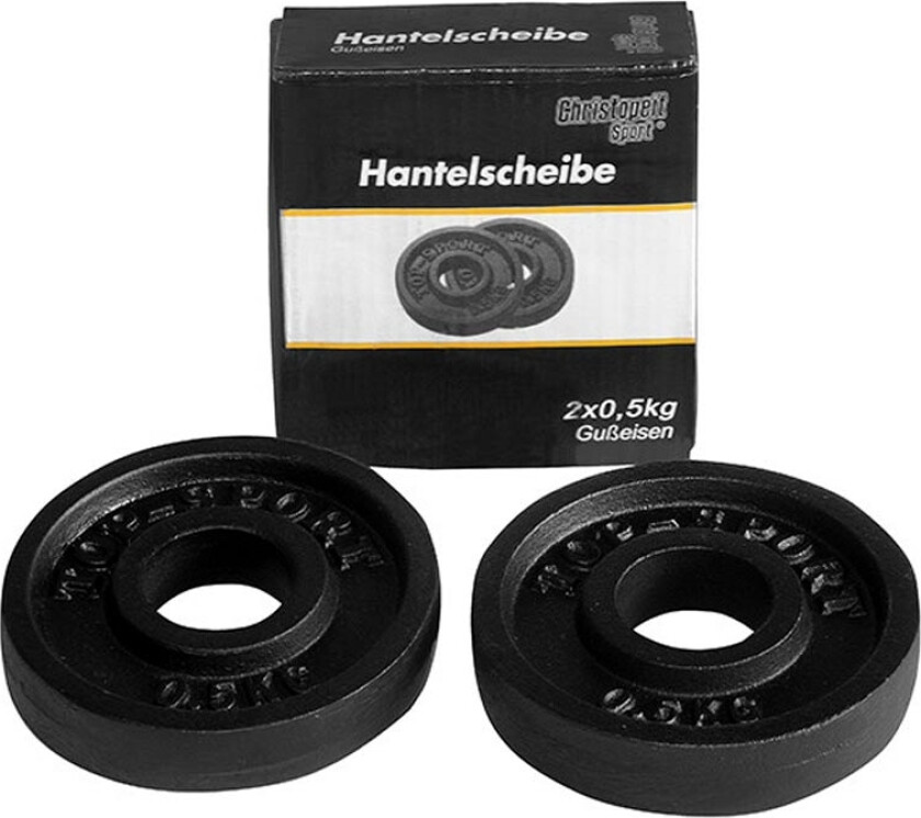 Top Sport Vektskiver (2 stk) - 0,5 kg / 30 mm