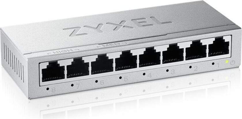 Zyxel Gs-100 Series Gs-105B - Version 5 - Switch - Ikke-Styrt - 5 X 10/100/1000 - Stasjonær, Veggmonterbar