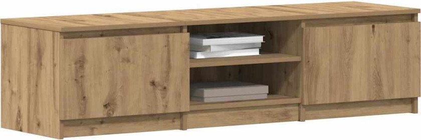 TV-benk artisan eik 140x40x36 cm konstruert tre