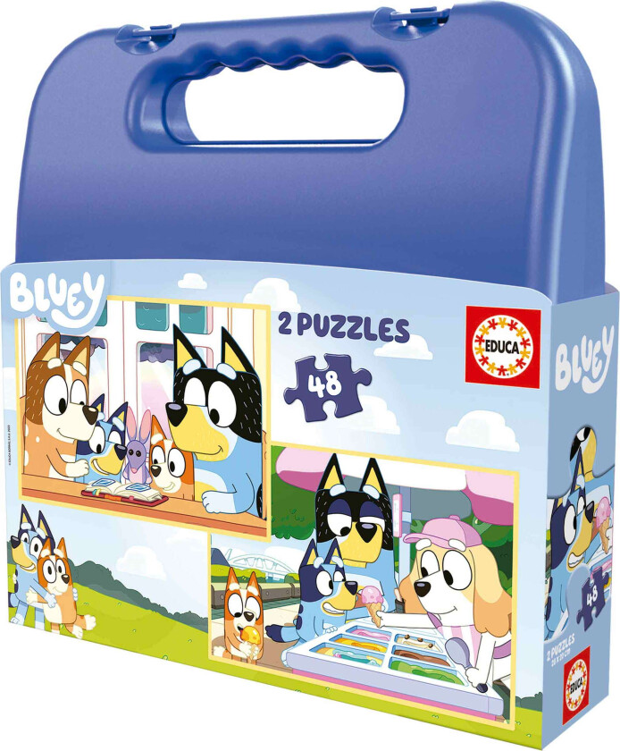 Puzzle Suitcase 2x48 - Bluey (80-19831)