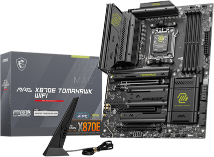 MAG X870E TOMAHAWK WIFI Hovedkort - AMD X870E - AMD AM5 socket - DDR5 RAM - ATX