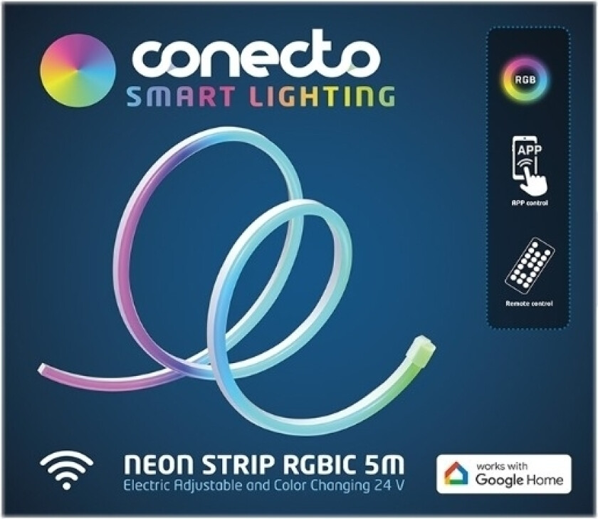 Neon RGBIC LED-lysrør, 5 m