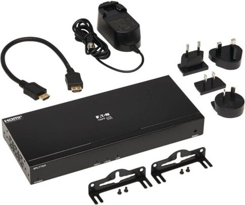 Series HDMI over Cat6 Splitter - 4-Port 4K 60 Hz HDR 4:4:4 PoC HDCP 2.2 230 ft. (70.1 m) TAA