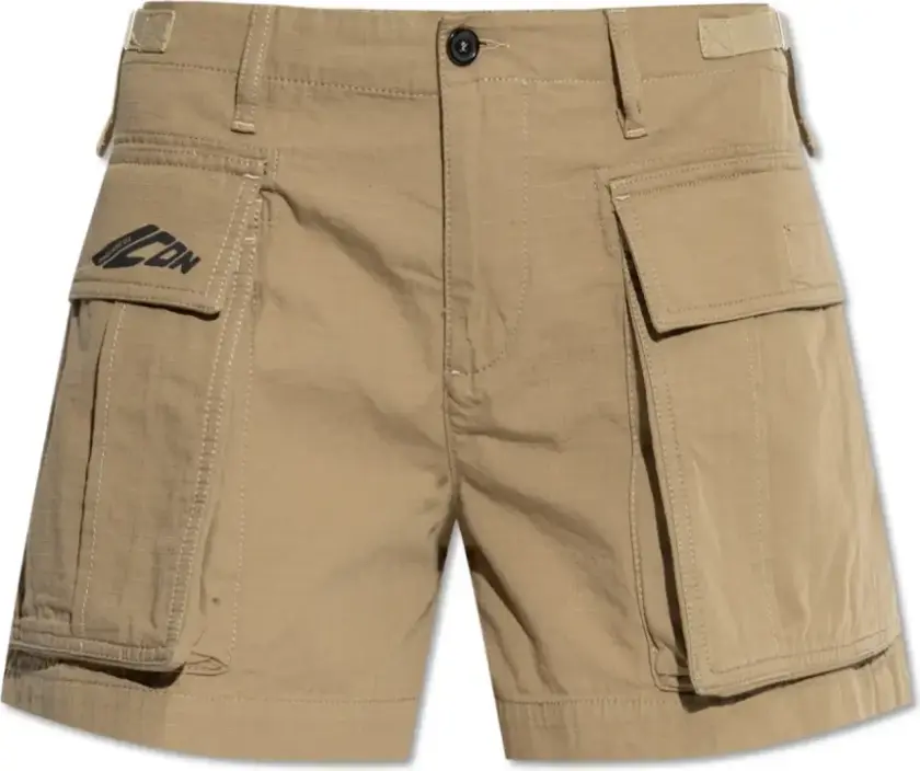 Dame, Shorts, Beige, 2XS