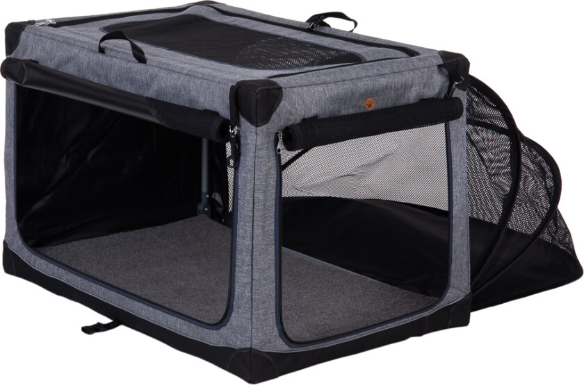 Transportabelt hundehus Pet Home - Str. L: B61 x D91 x H 58 cm - grå