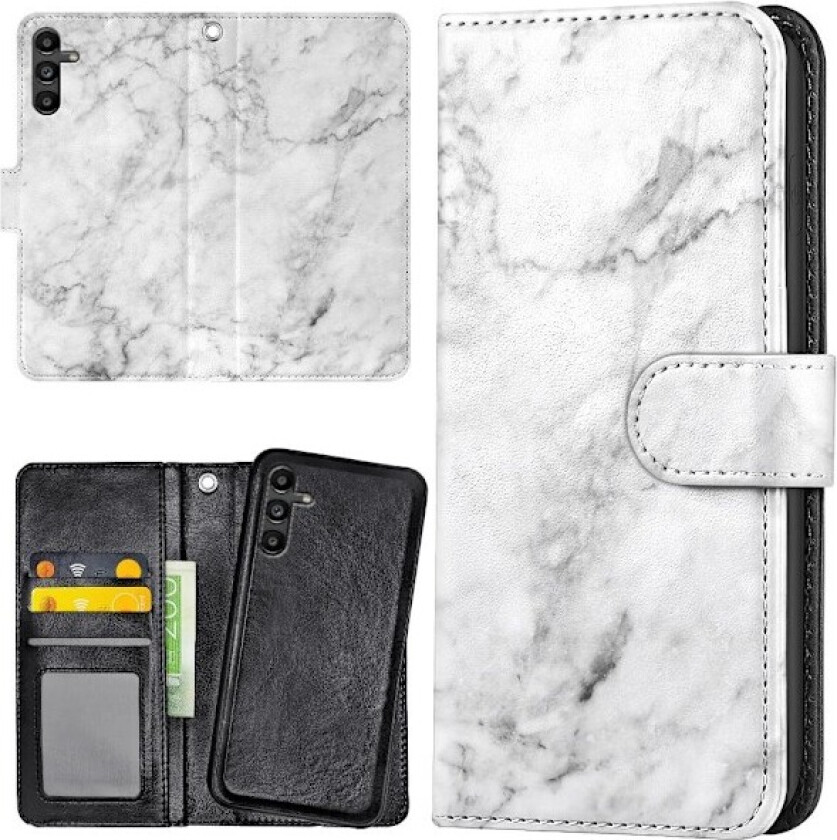 Samsung Galaxy S24 FE - Lommebok Deksel Marmor