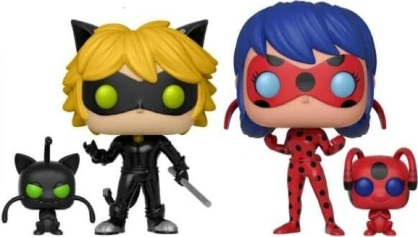 Funko Pop! Vinyl W/P Animasjon Miraculous Ladybug og Cat Noir POP 359# & POP 360# POP 360