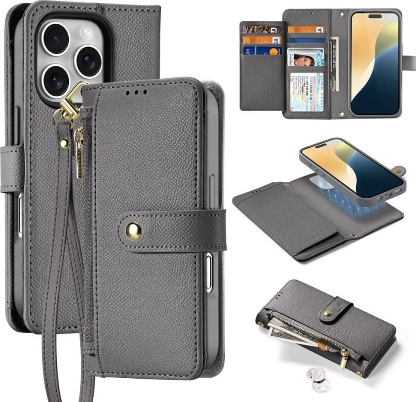 iPhone 16 Pro Etui 2-in-1 Lawa Series MagSafe Grå
