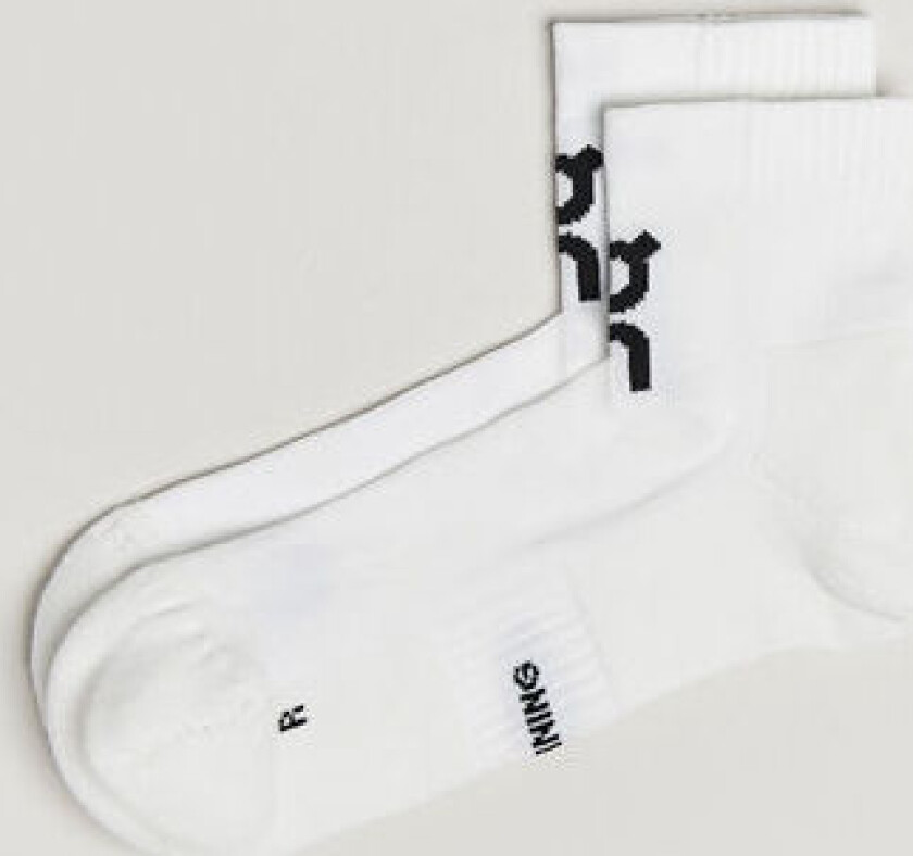 Core Run Sock Mid 2-Pack White