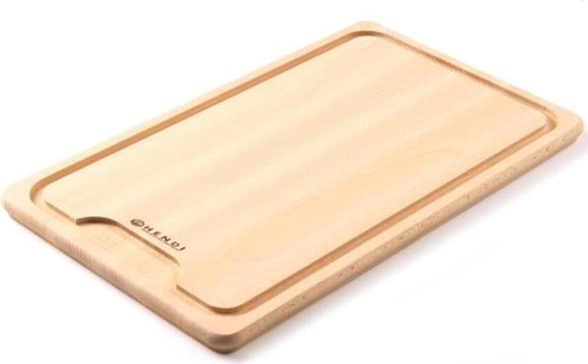 Skjærebrett med bøkeutskjæring - Hendi 505205