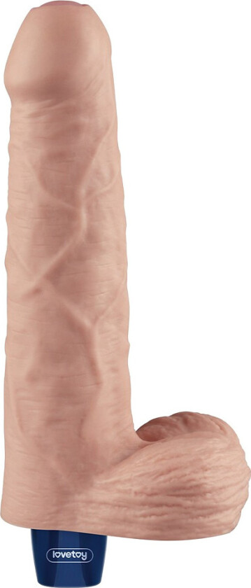 LoveToy: Real Softee, Silicone Vibrating Dildo, 22.5 cm