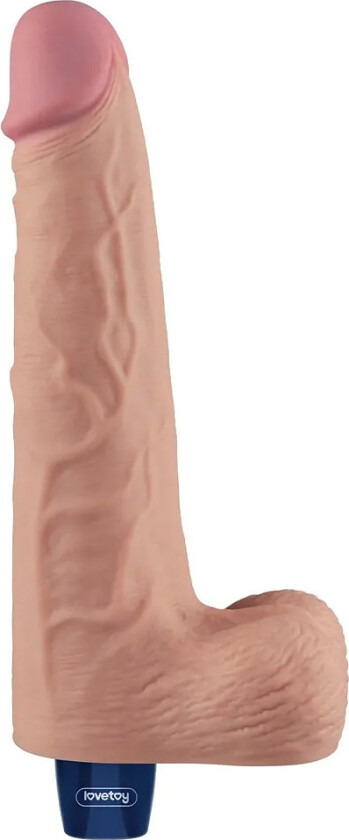LoveToy: Real Softee, Silicone Vibrating Dildo, 25.5 cm
