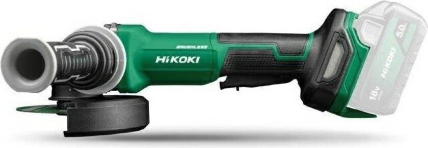 G1813DF Vinkelsliper - 18V, 125mm, ekskl. lader og batteri, i koffert (børsteløs motor)