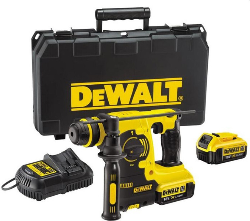 DCH253M2 Kombihammer - Batteri 18V 4,0 Ah (SDS-Plus, inkl. 2 batterier og lader)