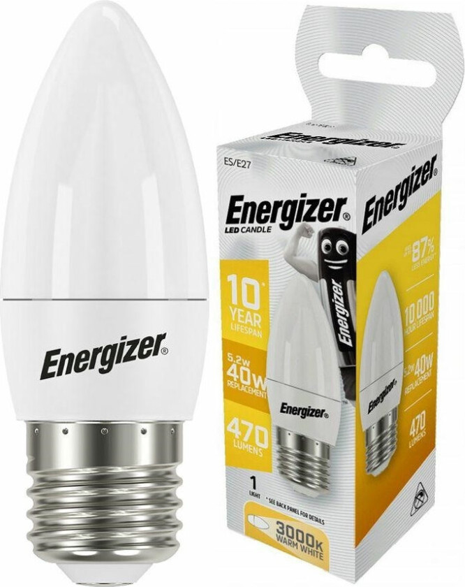 LED-lyspære E27 - 4,9W (40W), 470lm, varmhvit
