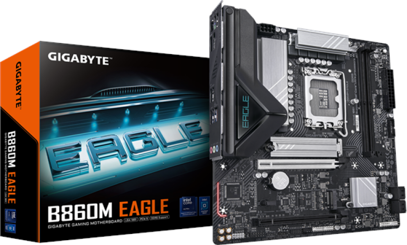 B860M EAGLE Hovedkort - Intel B860 - Intel LGA1851 socket - DDR5 RAM - Micro-ATX
