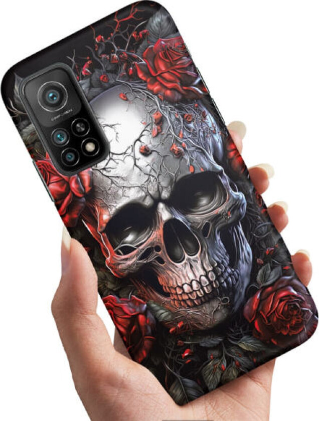 Xiaomi Mi 10T/10T Pro - Deksel/Mobildeksel Skull Roses