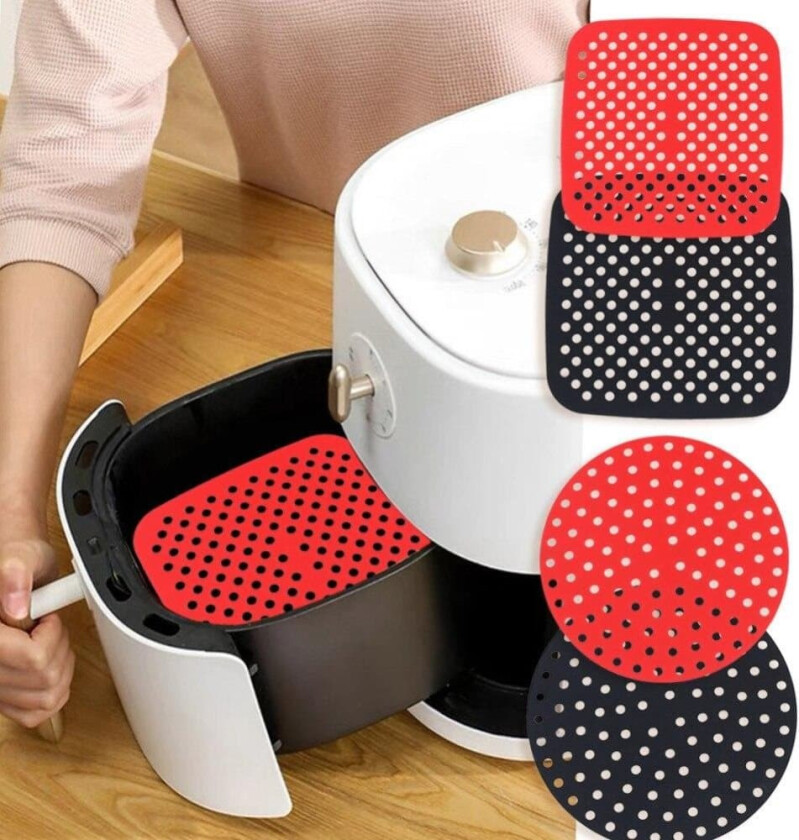 Airfryer Silikoninnlegg - Matte til luftfrityrkoker - Velg størrelse