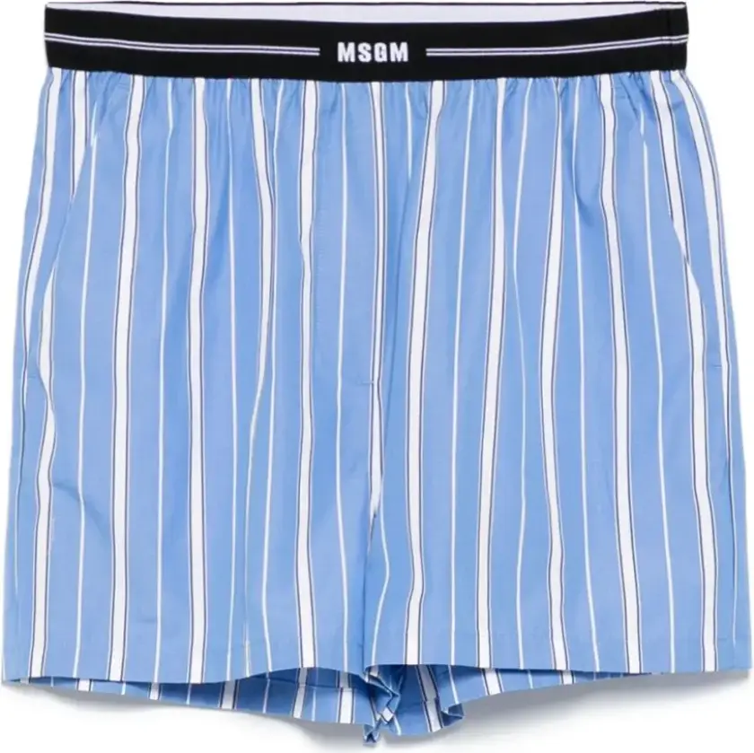 Msgm, Dame, Shorts, Blå, 2XS