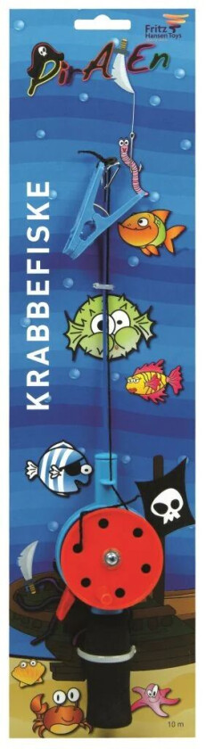 Piraten fiskesett for krabbe 32cm