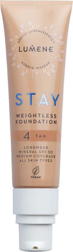 Stay Weightless Foundation SPF 30 4 Tan