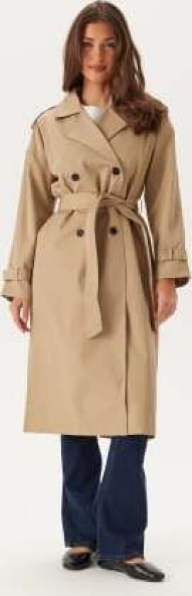 Viaddison L/S LONG TRENCHCOAT Savannah Tan 36