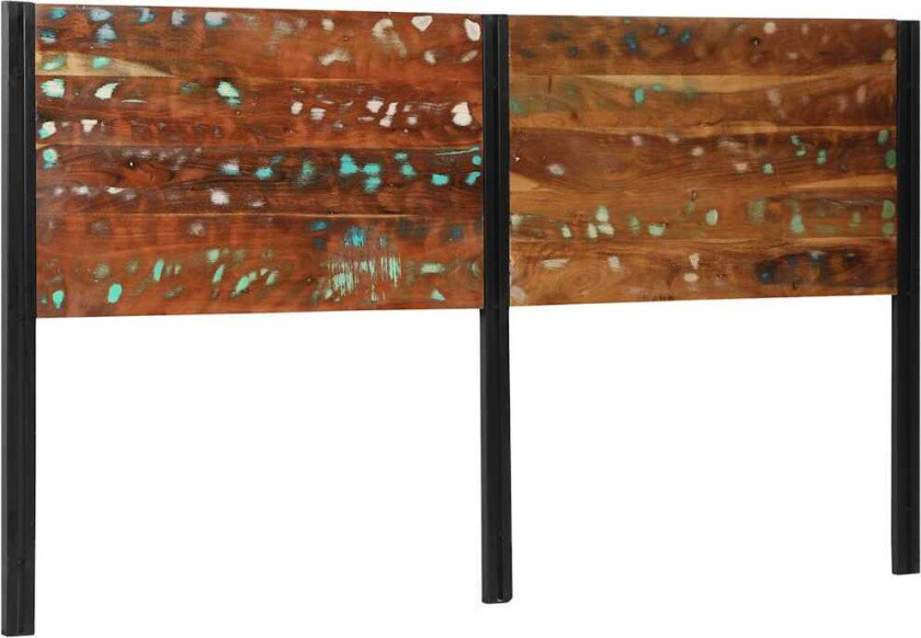 sengegavl 180 cm gjenvunnet heltre og jern
