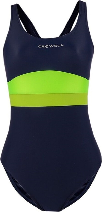 Crowell Katie Badedrakt For Kvinner, Col.02, Marineblå-Lime-Grønn 34