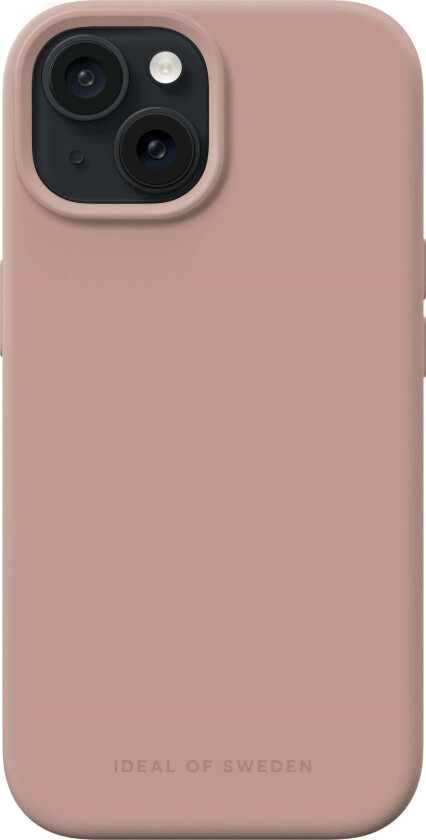 iDeal of Sweden iPhone 15 Silicone Case Blush Pink