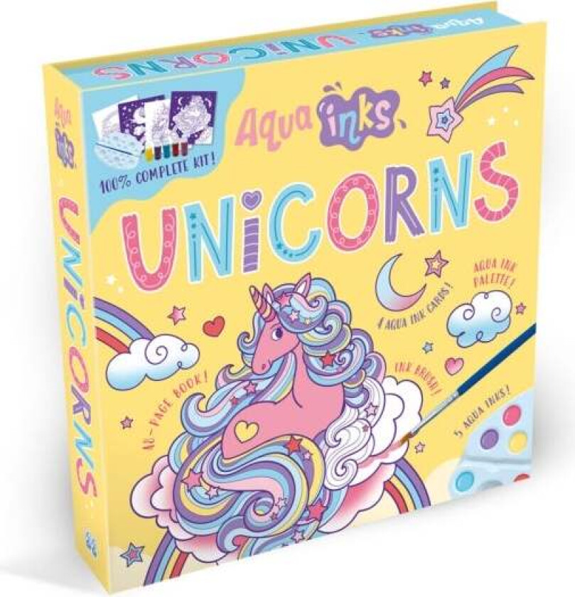 Aqua Inks Unicorns av Connie Isaacs