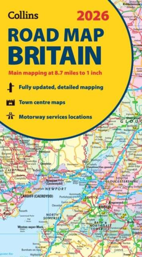 2026 Collins Road Map of Britain av Collins Maps