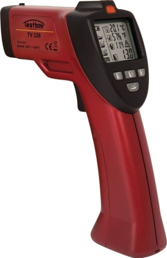Bilde av Tv 328 Infrarødt Termometer Kalibreret (Iso) Optik (Termometer) 12:1 -20 - +350 °C