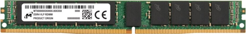 Micron - Ddr4 - Modul - 32 Gb - Dimm 288-Pin Svært Lav Profil - 3200 Mhz / Pc4-25600 - Cl22 - 1.2 V - Registrert - Ecc