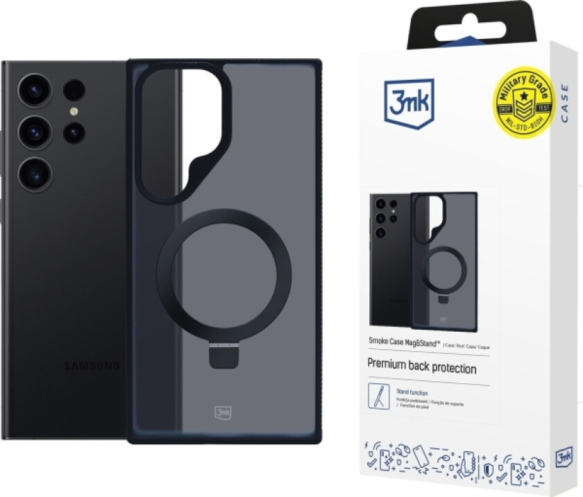 3Mk Smoke-Deksel Til Samsung Galaxy S24 Ultra Magsafe Og Stativ