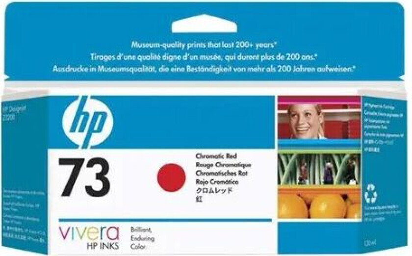 Hp Blekk Chrome Rød No.73 - Dj Z3200
