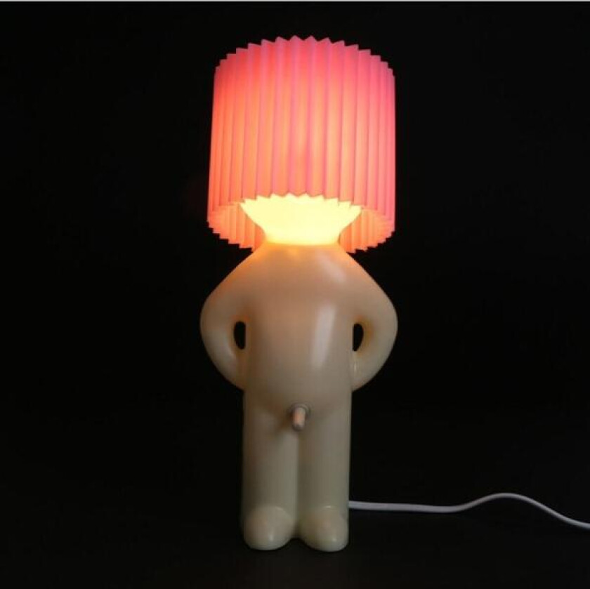 Kreativ liten nattlampe LED Naughty Boy lampe ROSA EU STIKK EU Rosa EU stikk-EU stikk Pink