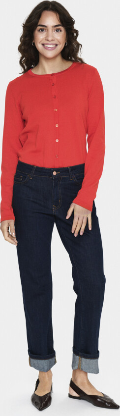 A8661, Milasz Rneck Cardigan Str M - Cardigans