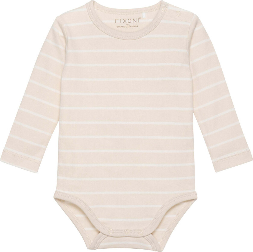 Body, Oatmeal, 80, Babyklær - Bodys - Bomull