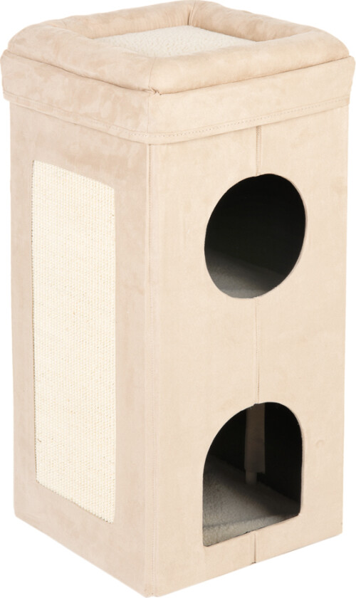 Kloretønne Soft'n Scratchy foldbar - Beige/ hvit 39x39x77cm
