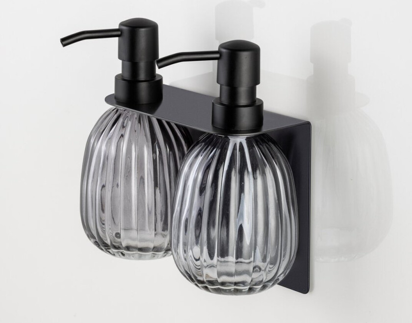 WENKO TURBOLOC HOLDER TIL SÅPEDISPENSER DUO MATT SORT