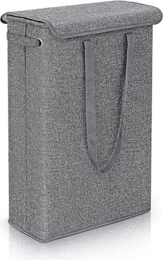 Vaskeromskurv med lokk og håndtak grey