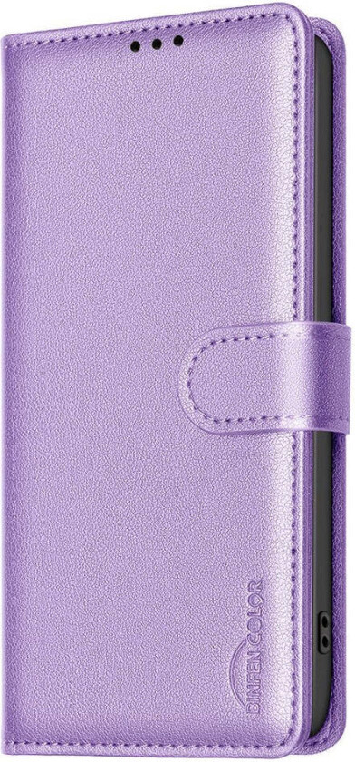 Samsung Galaxy A26 (5G) BINFEN Kunstskinn Flip Deksel m. RFID Blokkering - Lilla