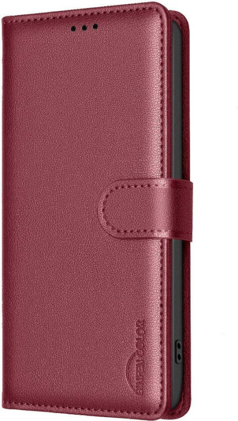Samsung Galaxy A56 (5G) BINFEN Kunstskinn Flip Deksel m. RFID Blokkering - Rød