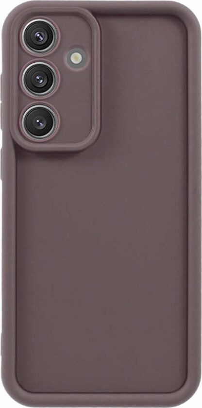 Anti-Slip Fleksibelt Plast Deksel - Samsung Galaxy S25 - Brun
