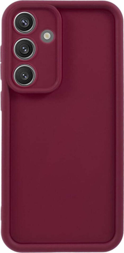 Anti-Slip Fleksibelt Plast Deksel - Samsung Galaxy S25 - Rød